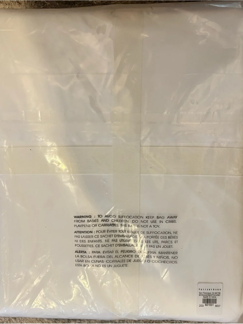 Pottery Barn soft white